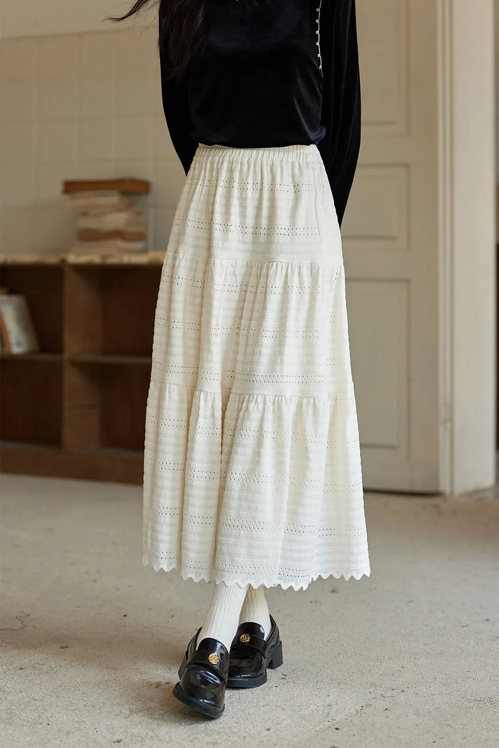 A Line Maxi Skirt for Women