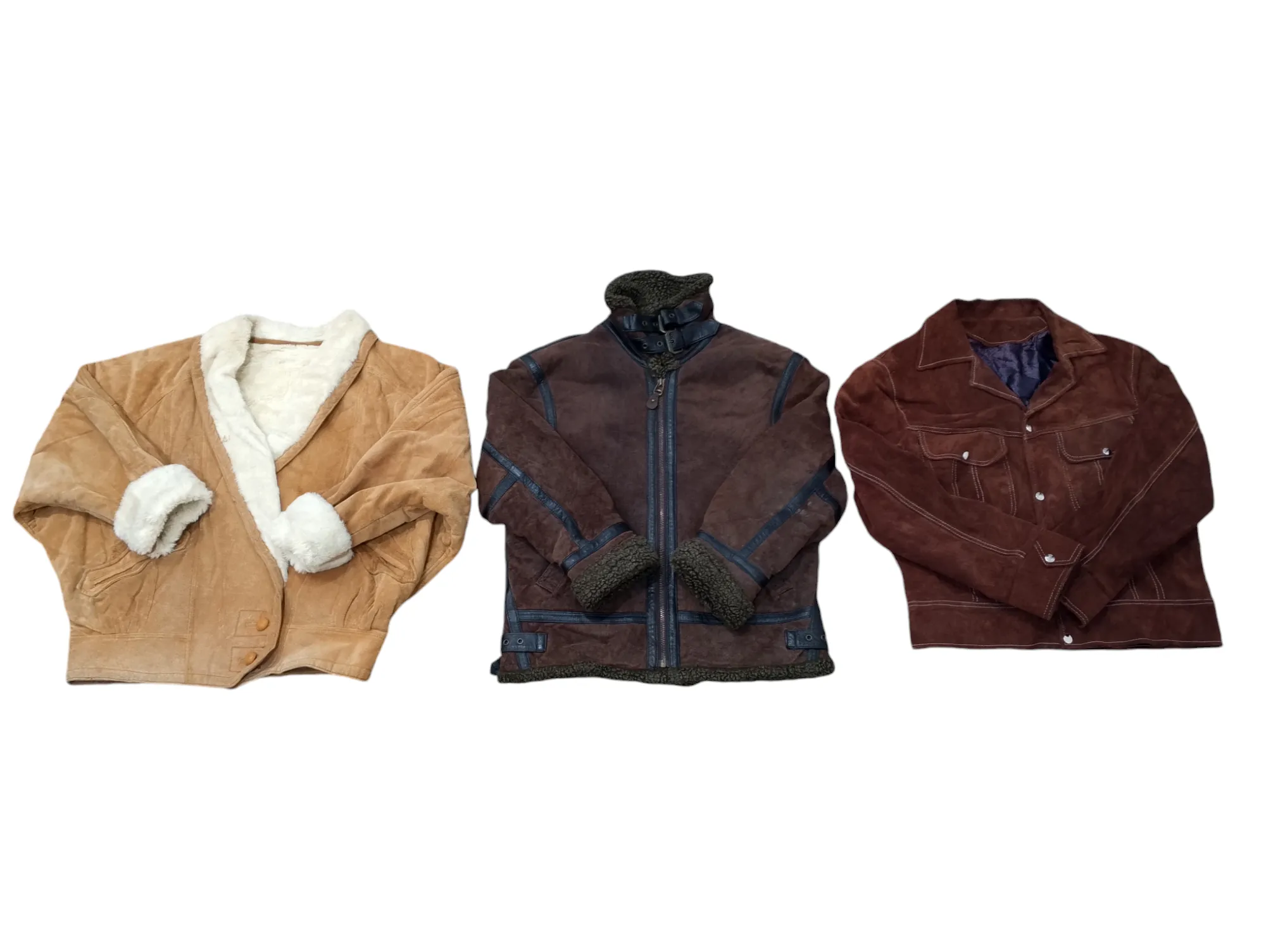 Aesthetic Suede Jackets Mix - 10 pcs - 3/10/24