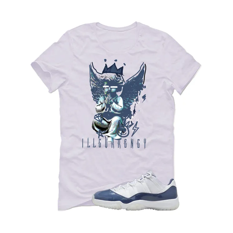 Air Jordan 11 Low Diffused Blue White T-Shirt (Graffiti Angel)| illcurrency