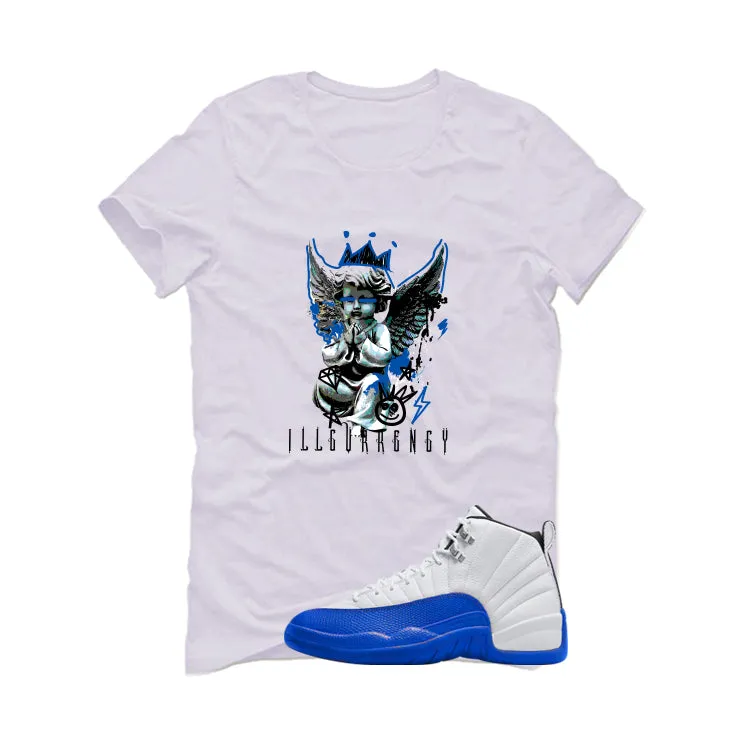 Air Jordan 12 Blueberry White T-Shirt (Graffiti Angel)| illcurrency