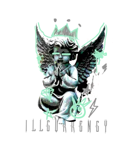 Air Jordan 3 “Green Glow” | illcurrency Black T-Shirt (Graffiti Angel)