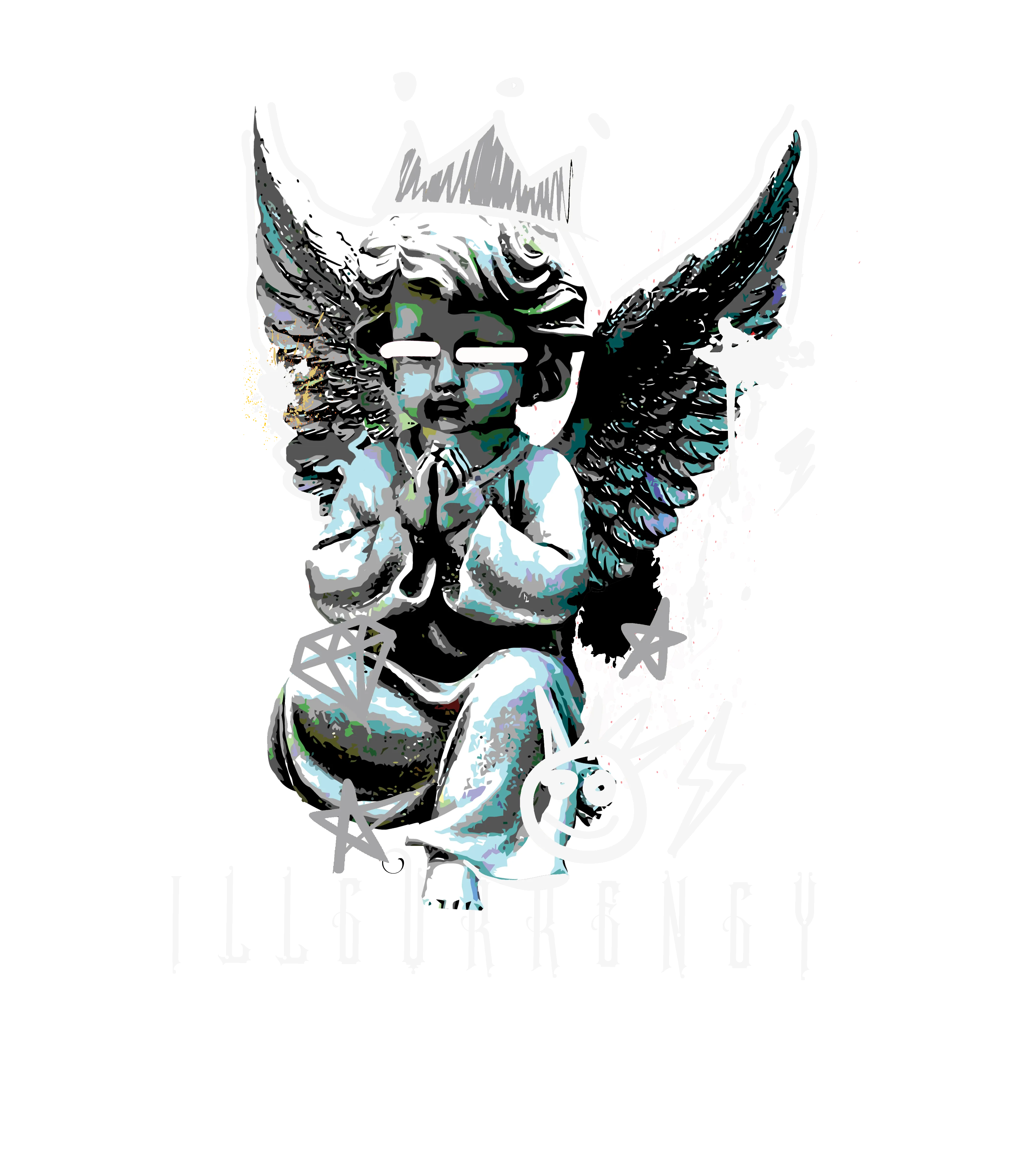 Air Jordan 5 SE “Sail” | illcurrency Black T-Shirt (Graffiti Angel)