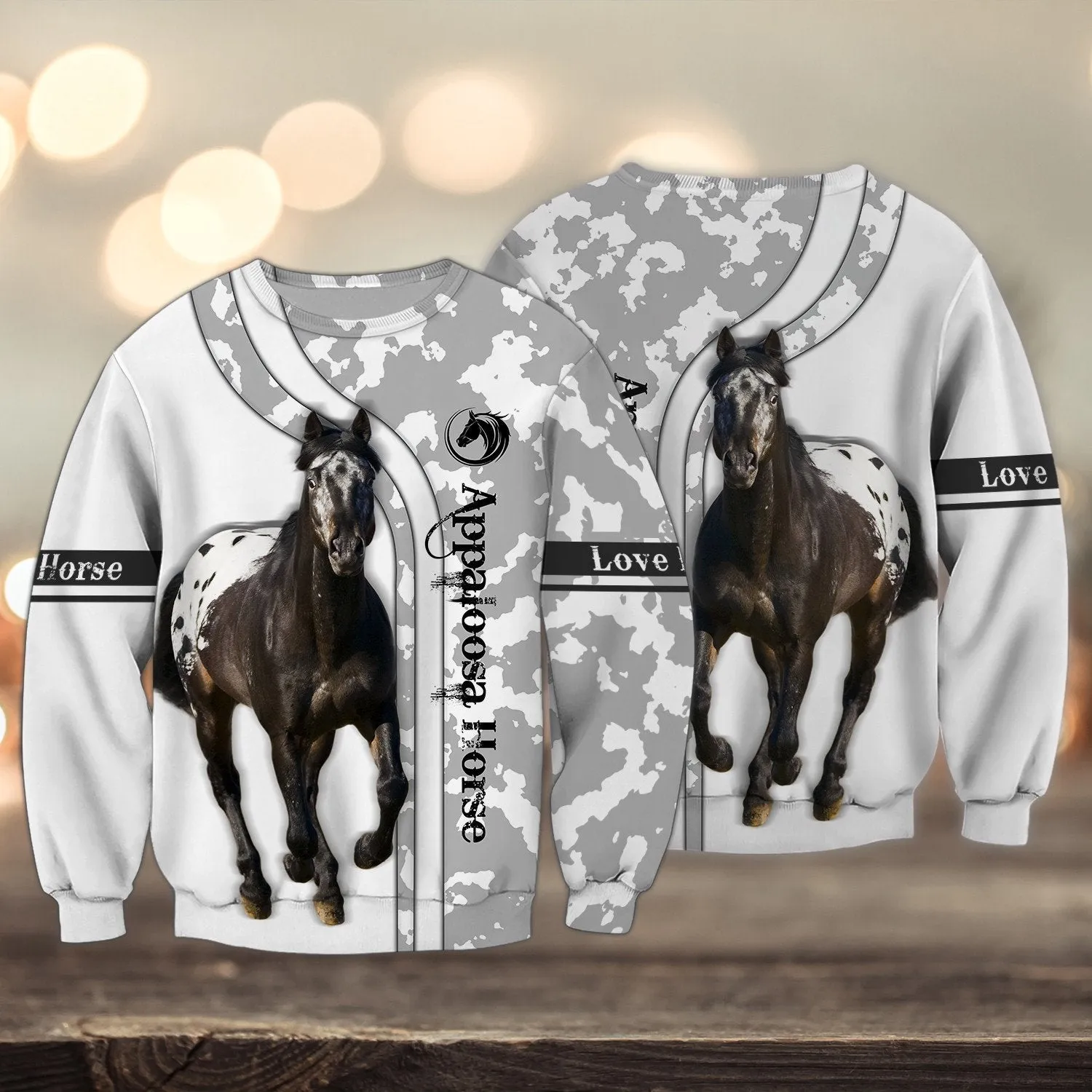 Appaloosa Horse 3D Full Print Sweatshirt, Christmas Shirt for Horse Lovers