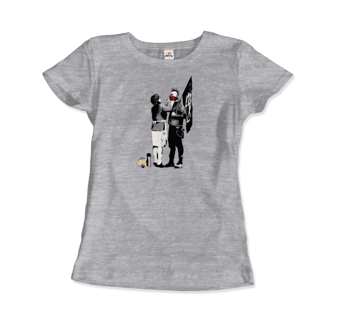 Banksy Anarchist Punk And His Mother Artwork T-Shirt