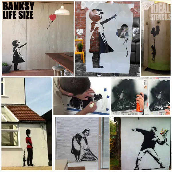 Banksy Ballerina Fragile Stencil