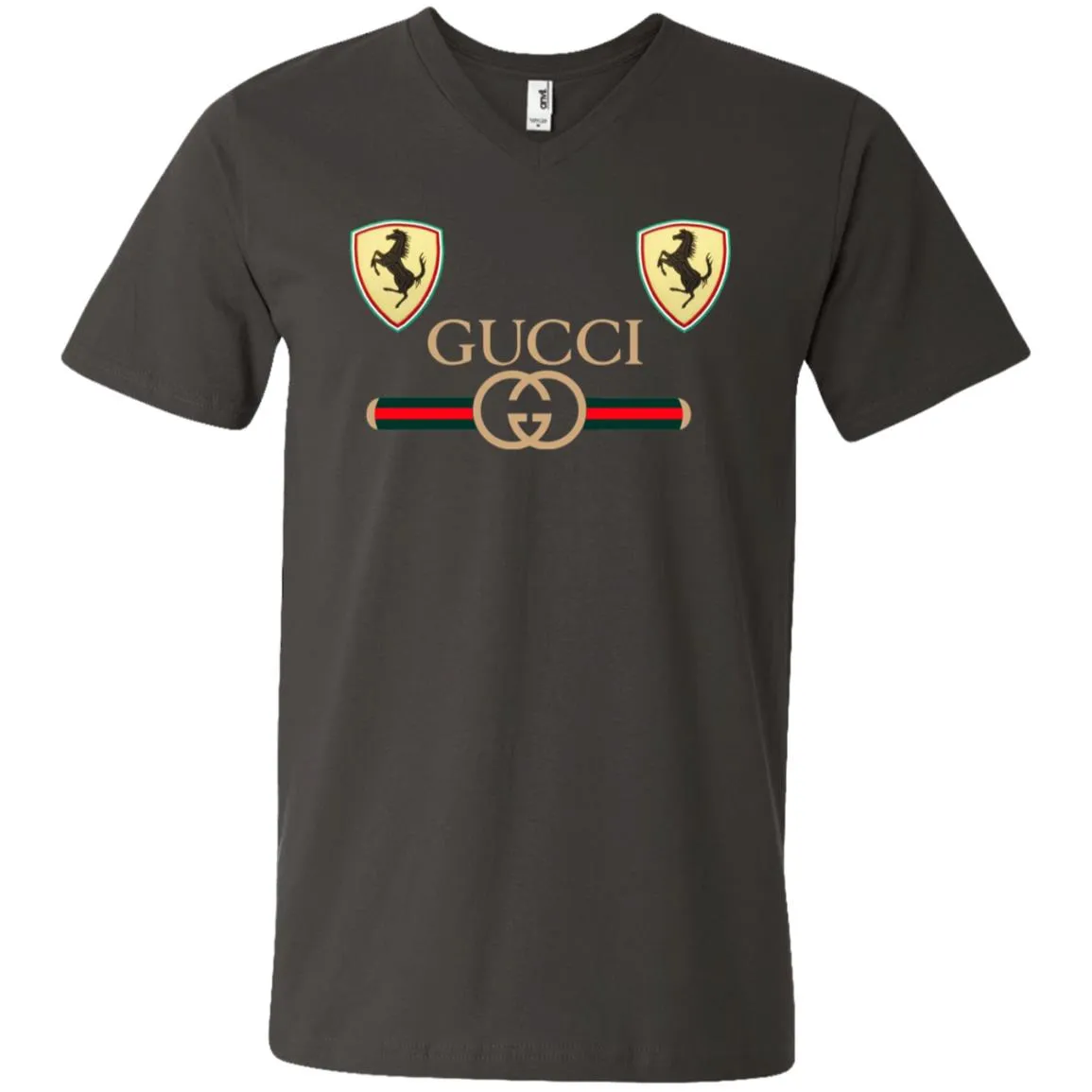 Best Gucci Ferrari New T-shirt Men V-Neck T-Shirt