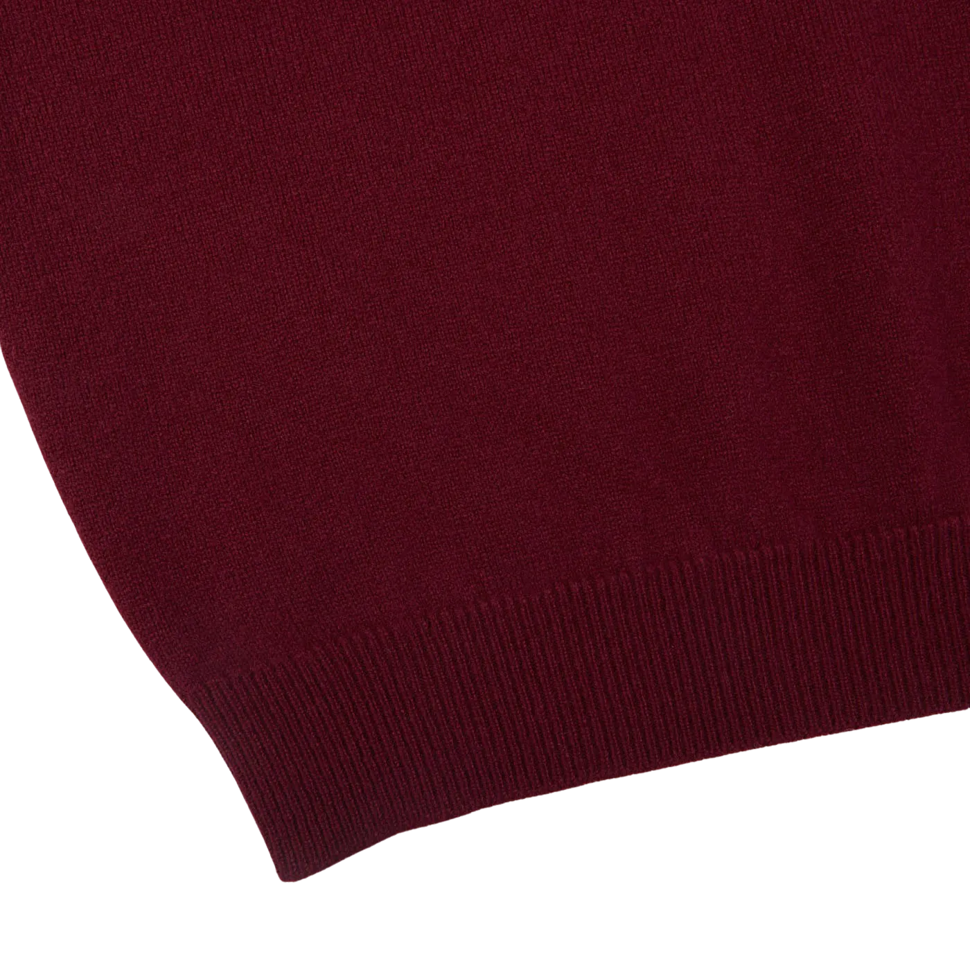 Bordeaux V-Neck Lambswool Sweater