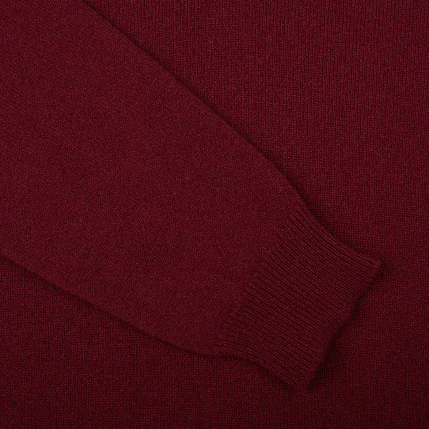 Bordeaux V-Neck Lambswool Sweater