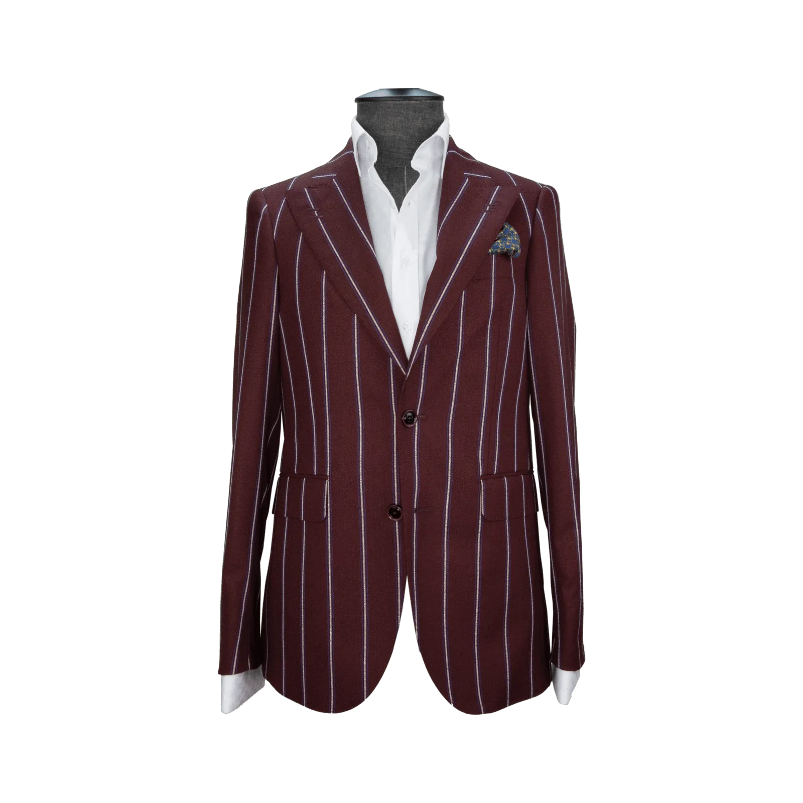 Burgundy Bicolour Pinstripe