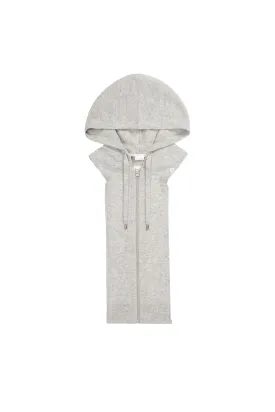 Cashmere Hoodie Dickey in Grey