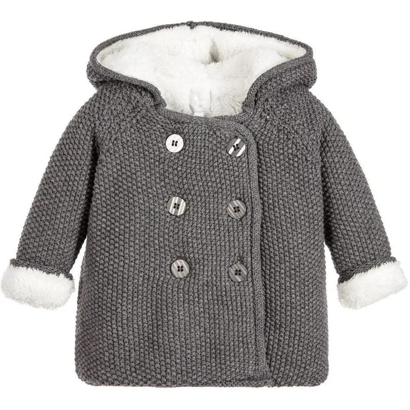 Charcoal Grey Pram Coat