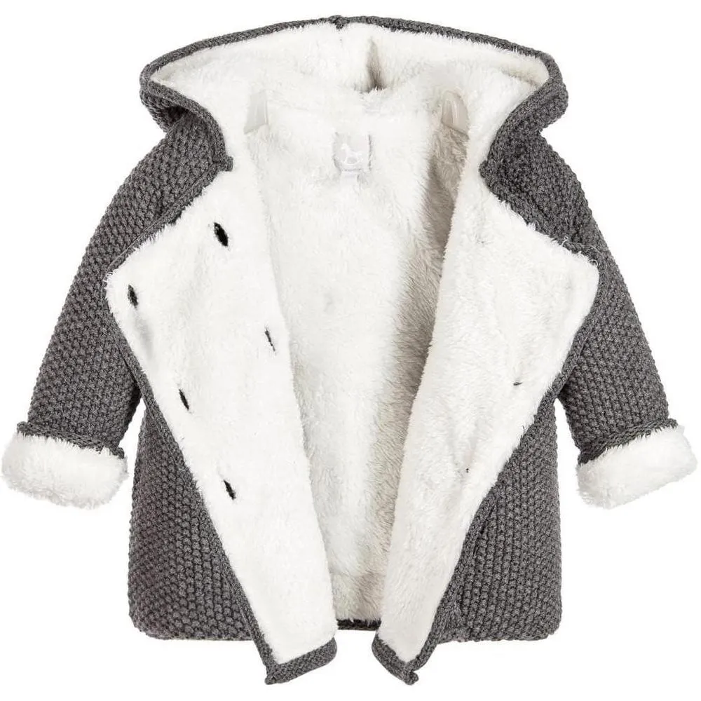 Charcoal Grey Pram Coat