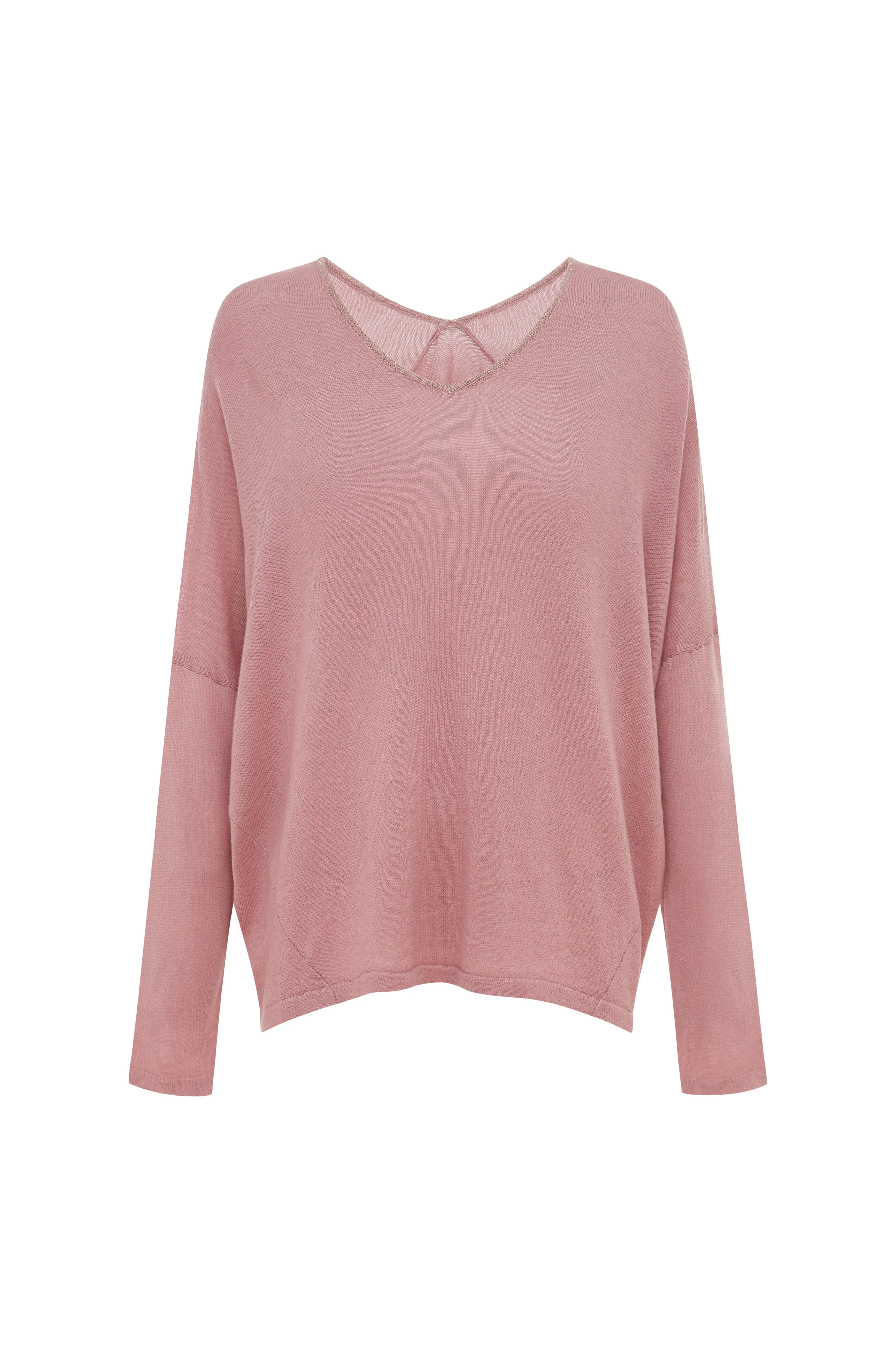 Christina Fine Knit Jumper Rose