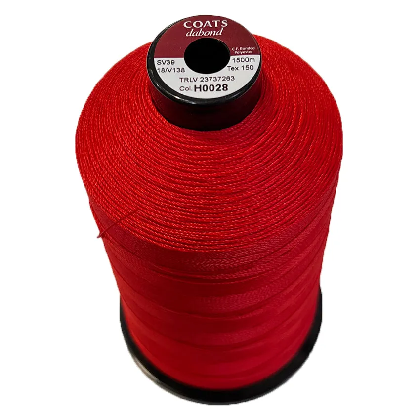 Coats Dabond V138 Bonded Polyester UV Resistant Thread 1500m. Ticket 18