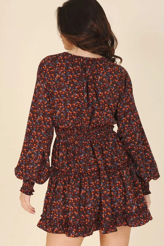 Ditsy floral mini dress - Online Exclusive