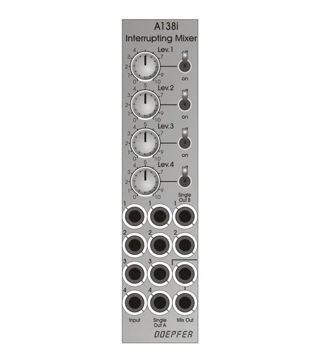 Doepfer A-138i Interrupting Mixer Slim Line