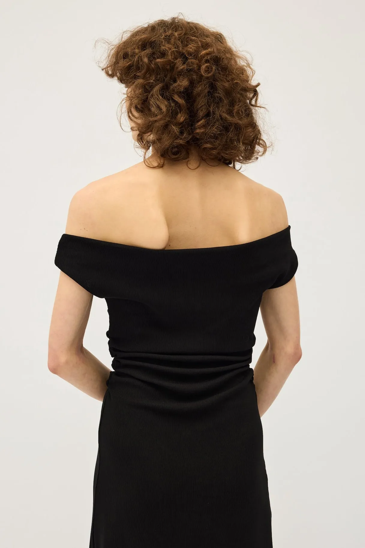 Dominique Healy - Niveah Dress, Black Rib