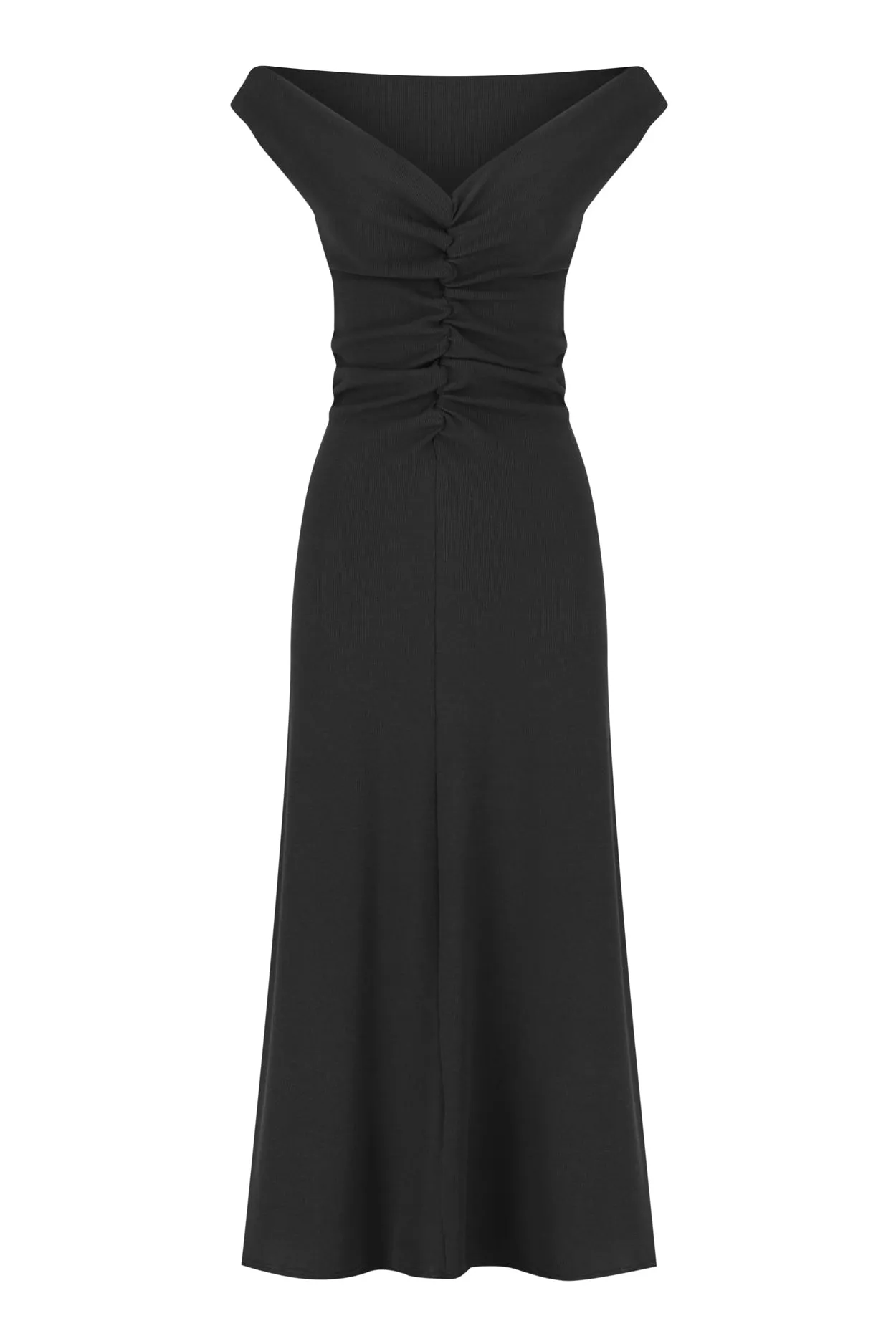 Dominique Healy - Niveah Dress, Black Rib