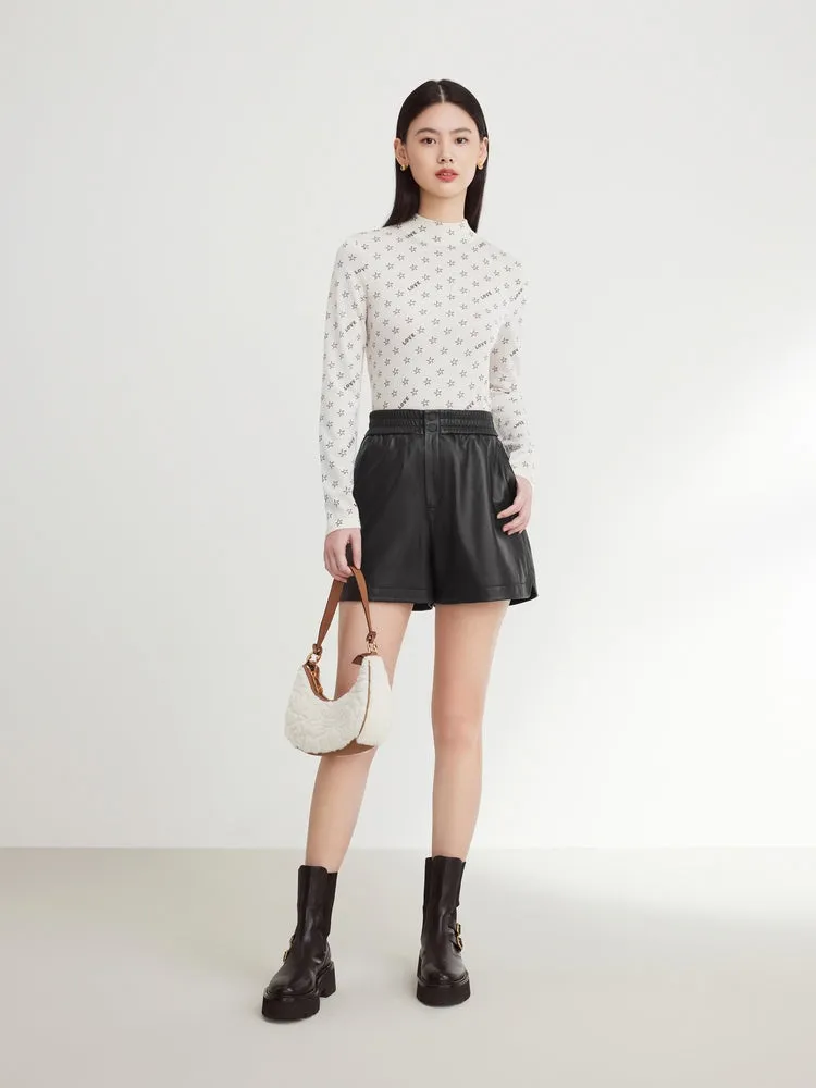 EP YAYING Wool Jacquard Sweater