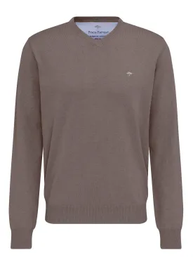 FYNCH HATTON V-Neck Sweater - Men's Fine Knit – Earth