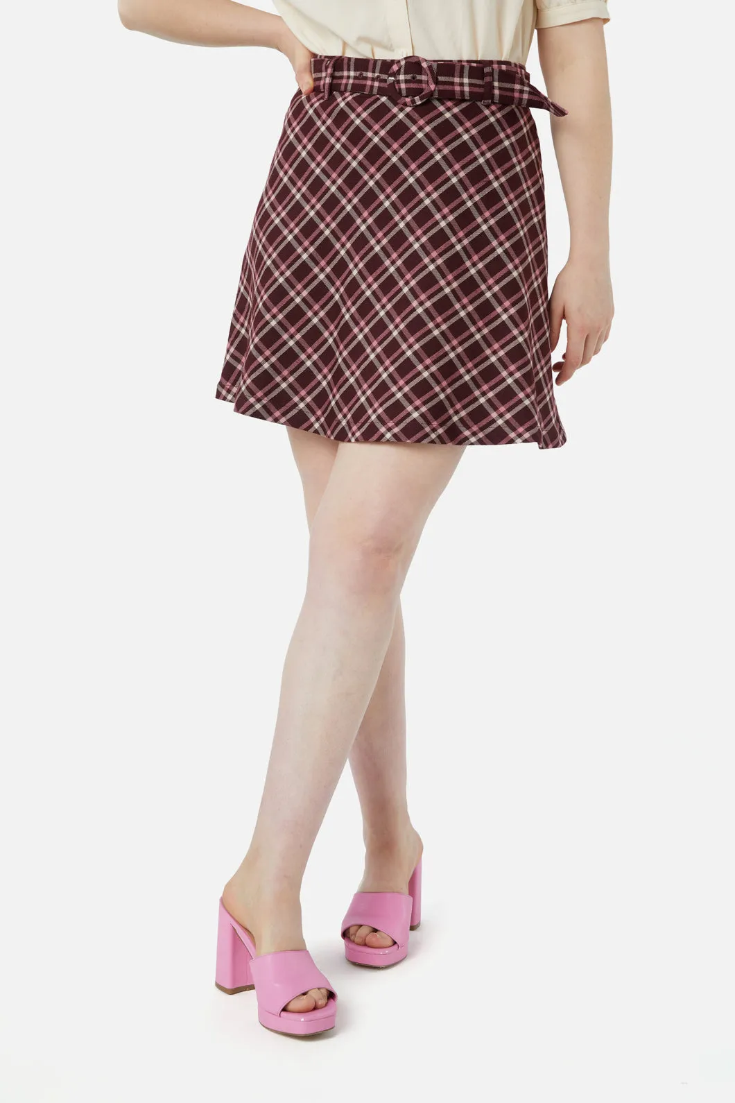 Gina Check A Line Skirt