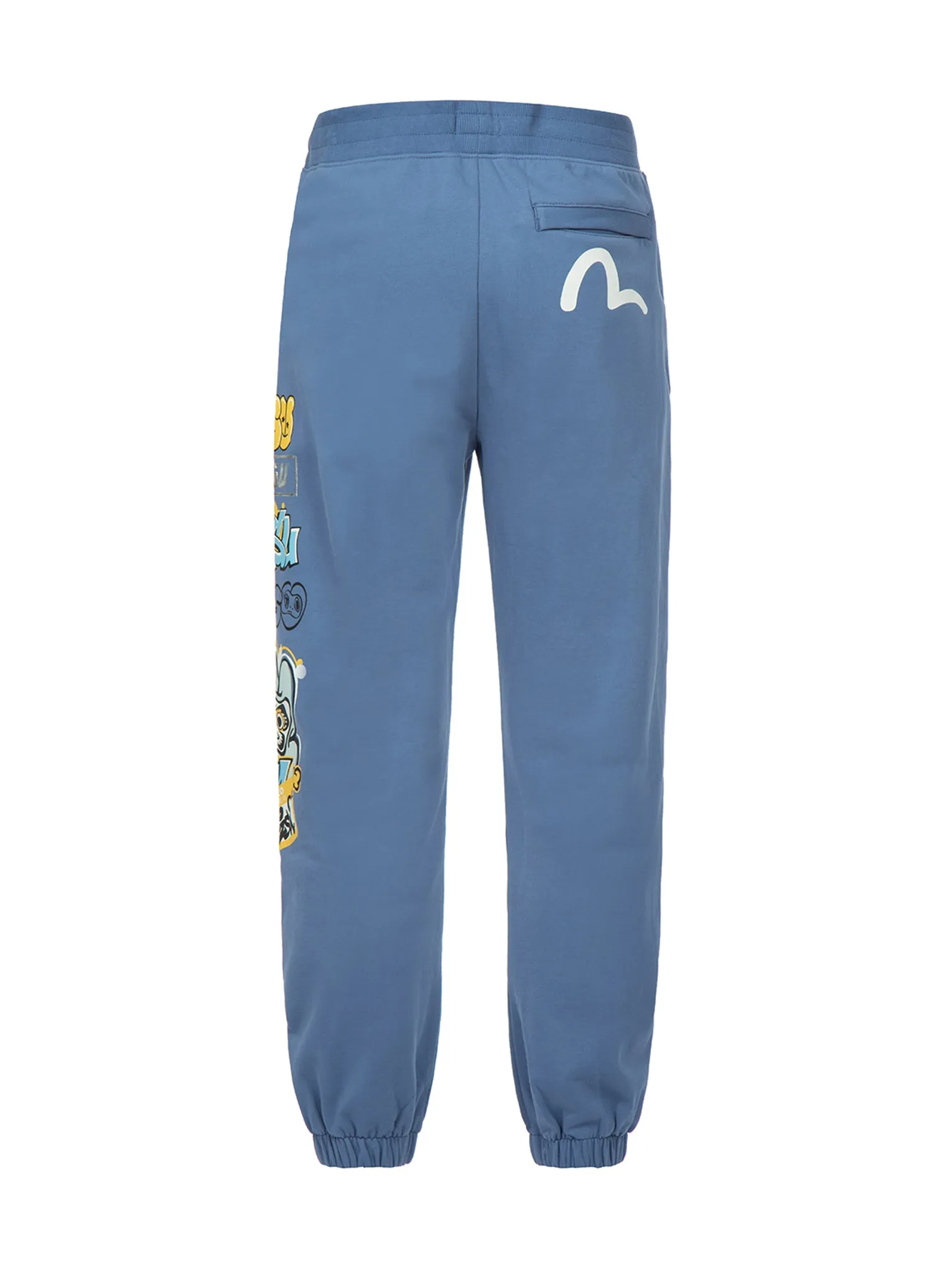 Graffiti Daruma and Logo Print Sweatpants