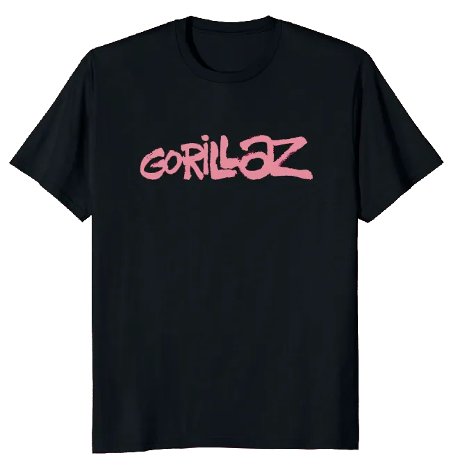 Graffiti Logo T-Shirt Black Salmon Print