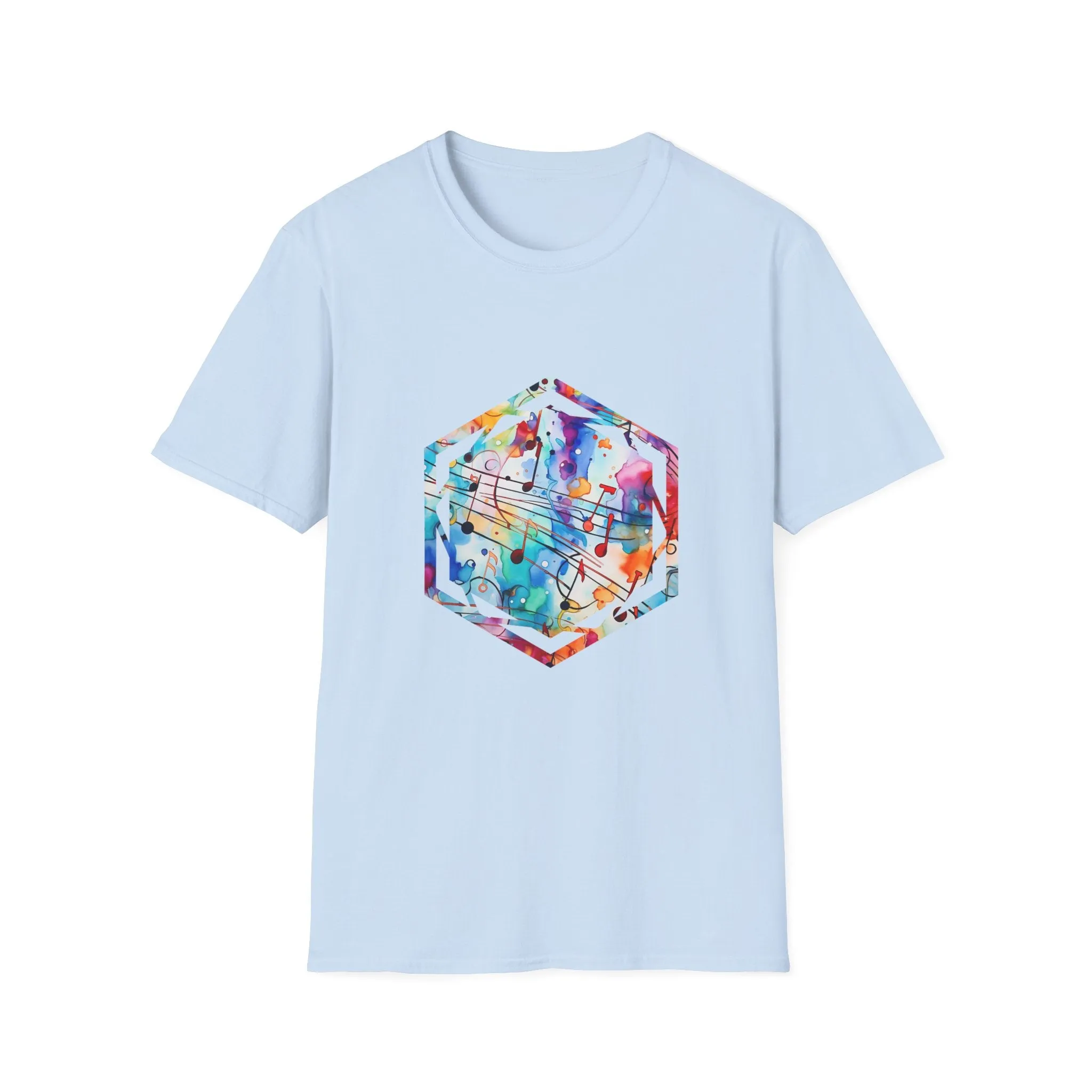 Graffiti Musical Notes Unisex Softstyle T-Shirt