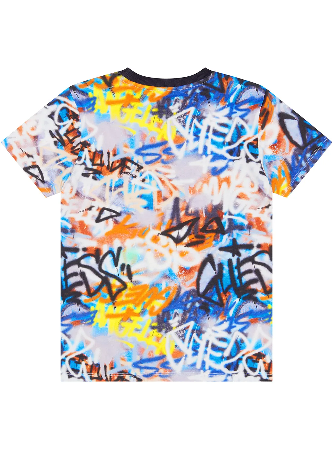 Graffiti Print Short Sleeve T-Shirt (2-7)