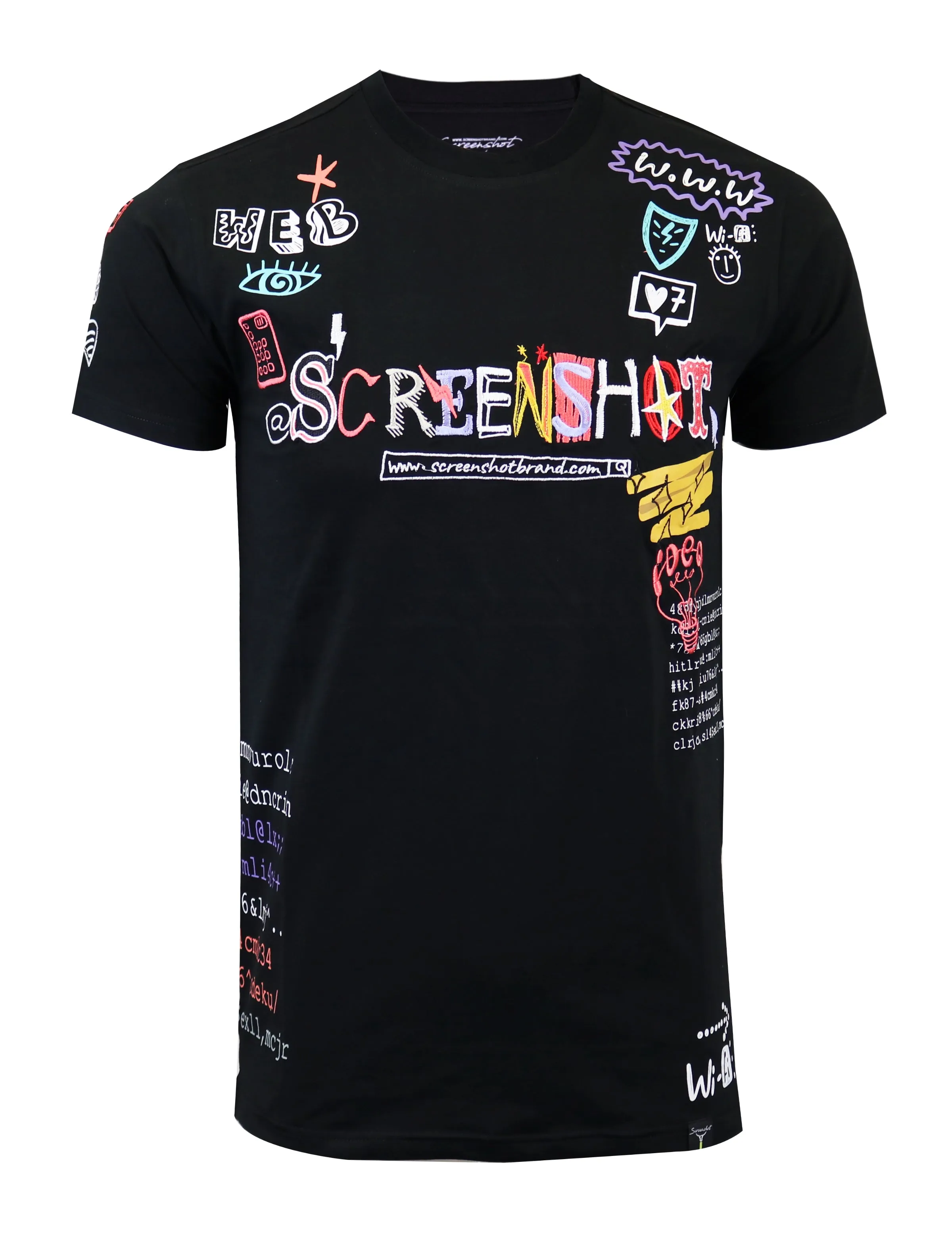 GRAFFITI SCREENSHOT PREMIUM T-SHIRTS-S11053 (BLACK)