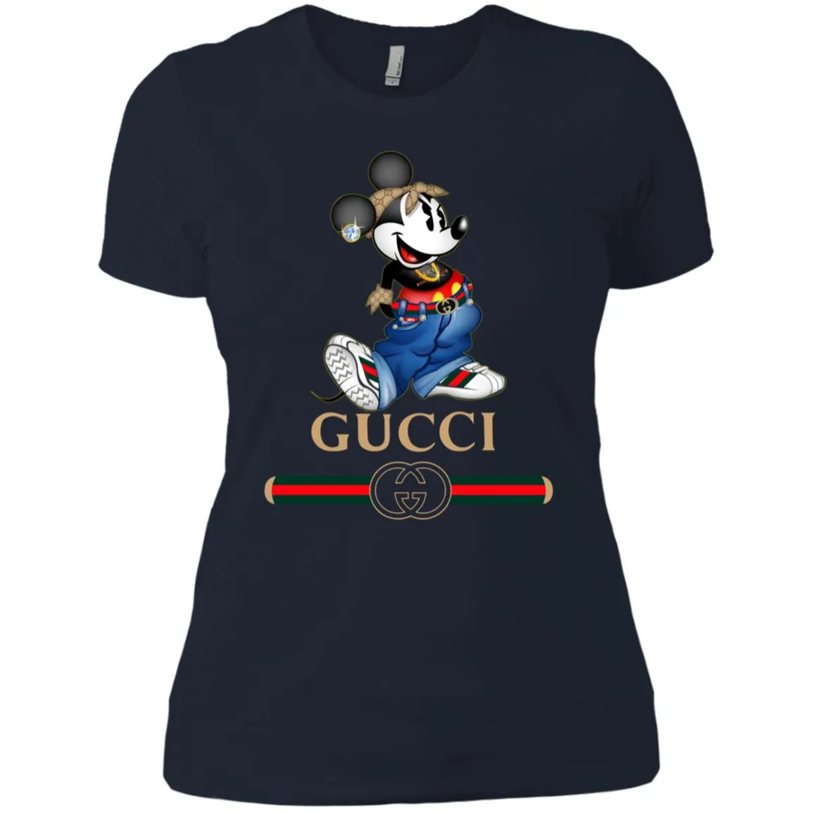 Gucci T-shirt Mouse Mickey Cartoon T-shirt Women Cotton T-Shirt