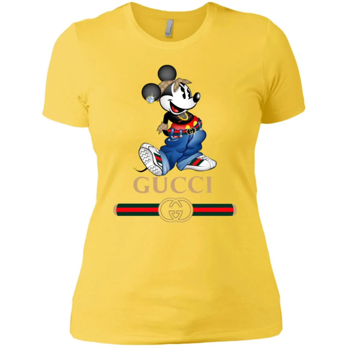 Gucci T-shirt Mouse Mickey Cartoon T-shirt Women Cotton T-Shirt