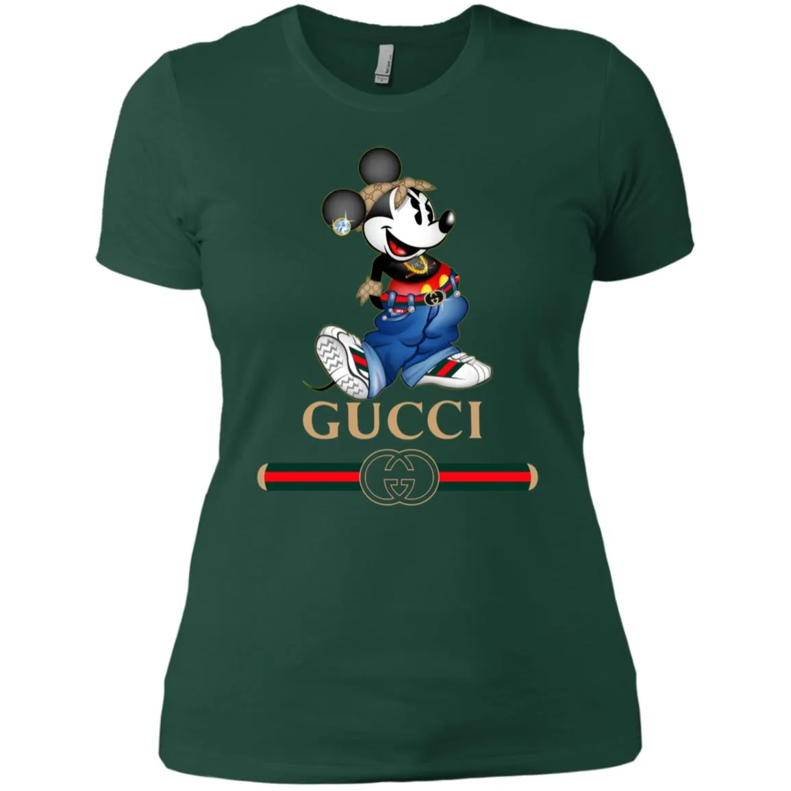 Gucci T-shirt Mouse Mickey Cartoon T-shirt Women Cotton T-Shirt