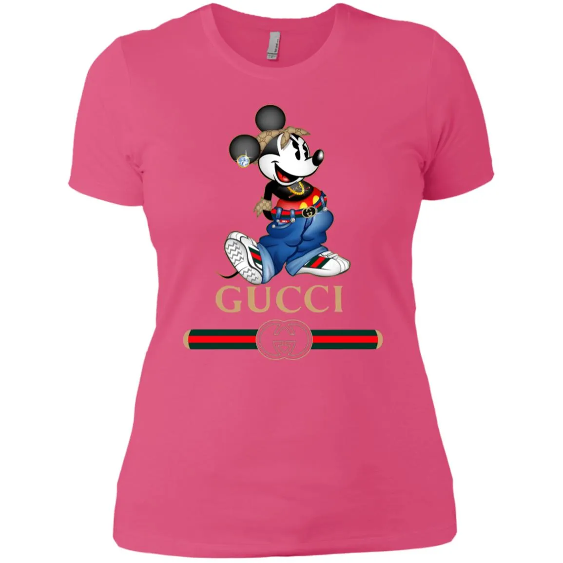 Gucci T-shirt Mouse Mickey Cartoon T-shirt Women Cotton T-Shirt