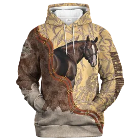 Horse Lovers In Barley Pattern Hoodie