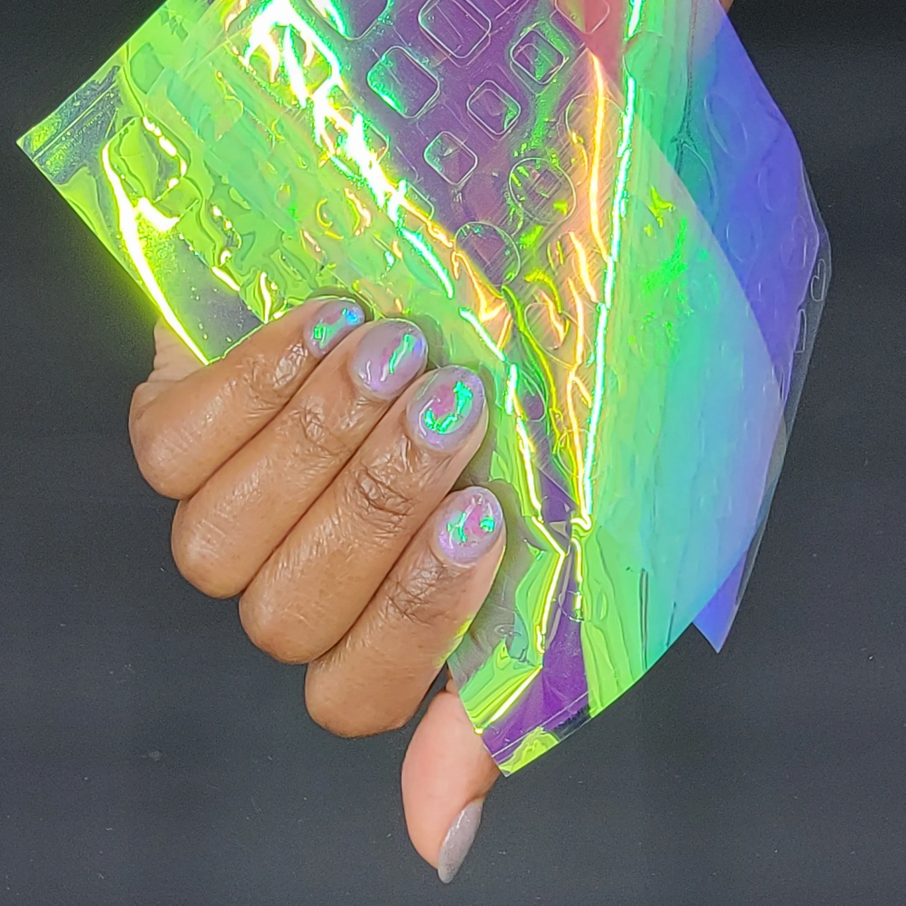 Iridescent Nail Film