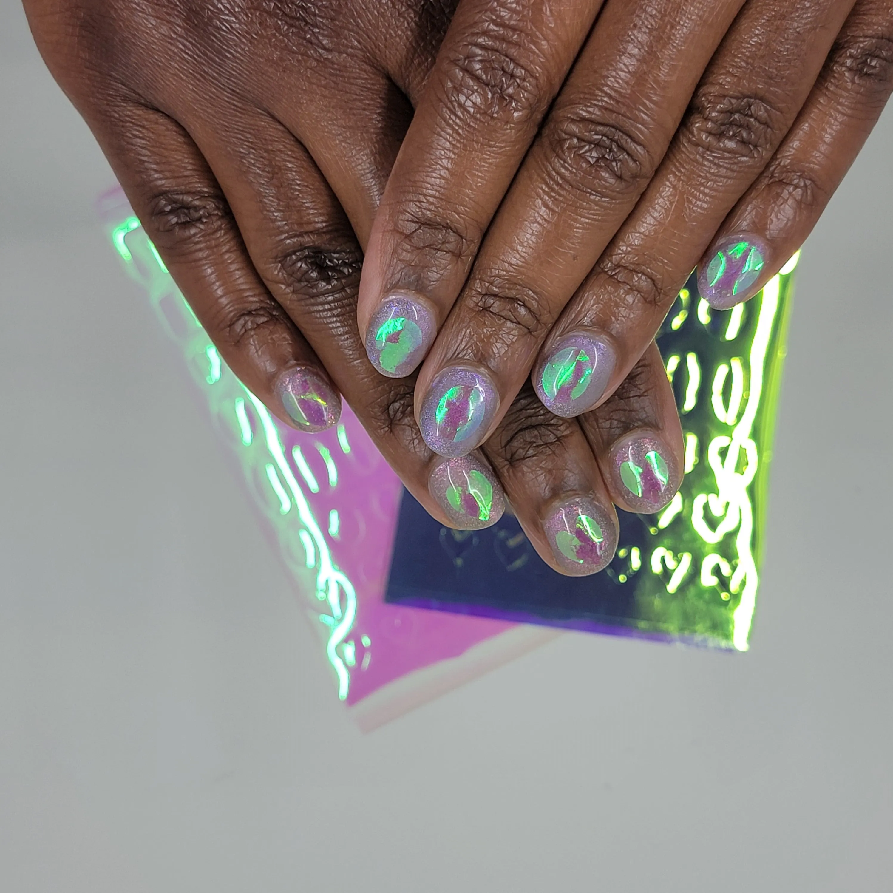 Iridescent Nail Film