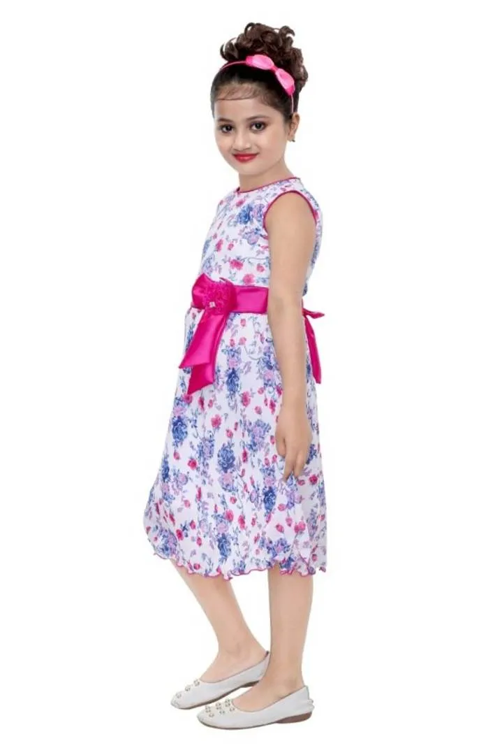 KIRDEE Girls Knee Length Party Dress