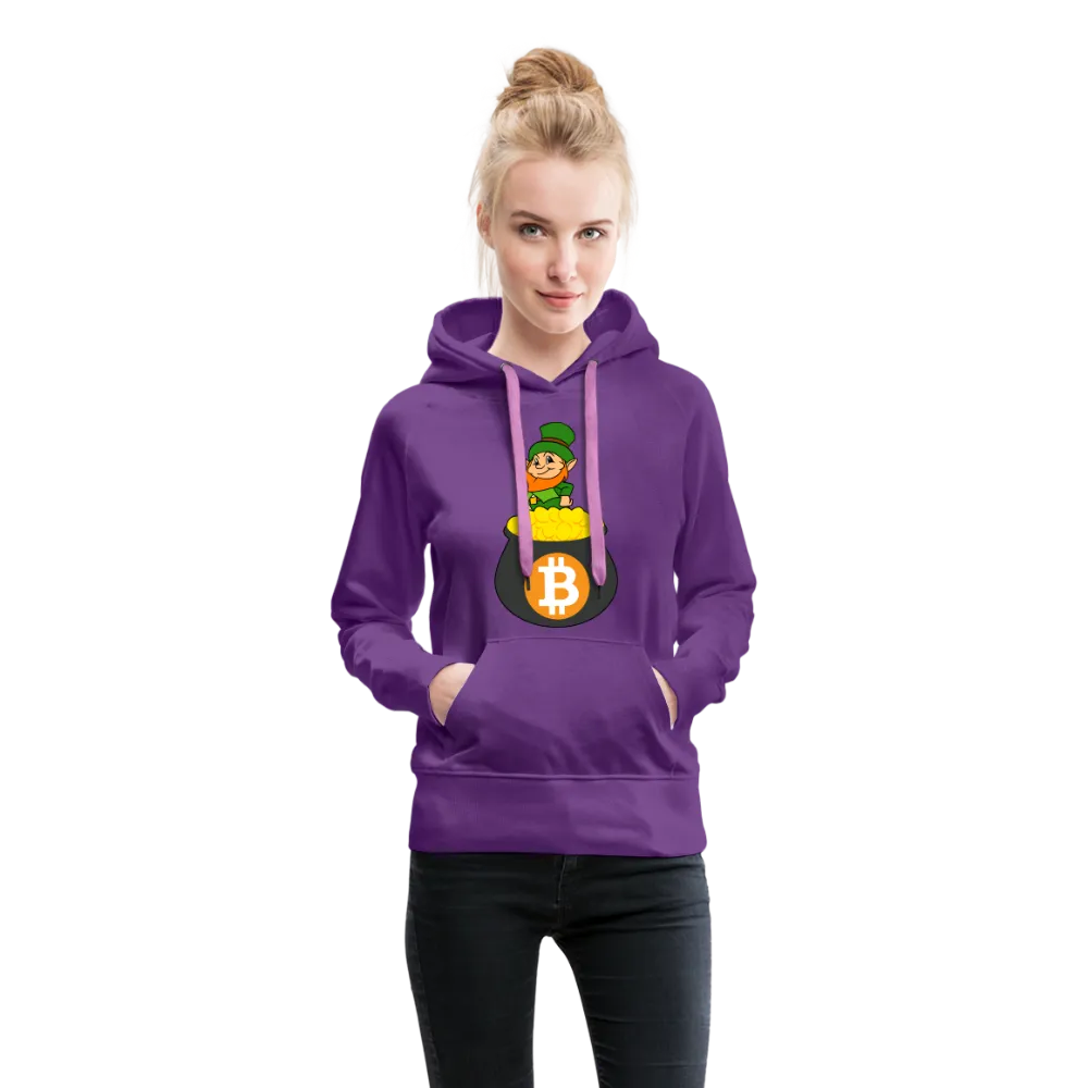 Leprechaun Bitcoin Women’s Premium Hoodie