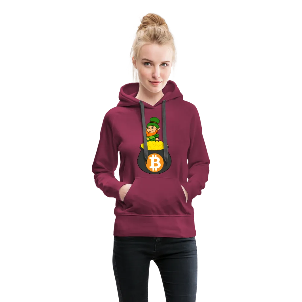 Leprechaun Bitcoin Women’s Premium Hoodie