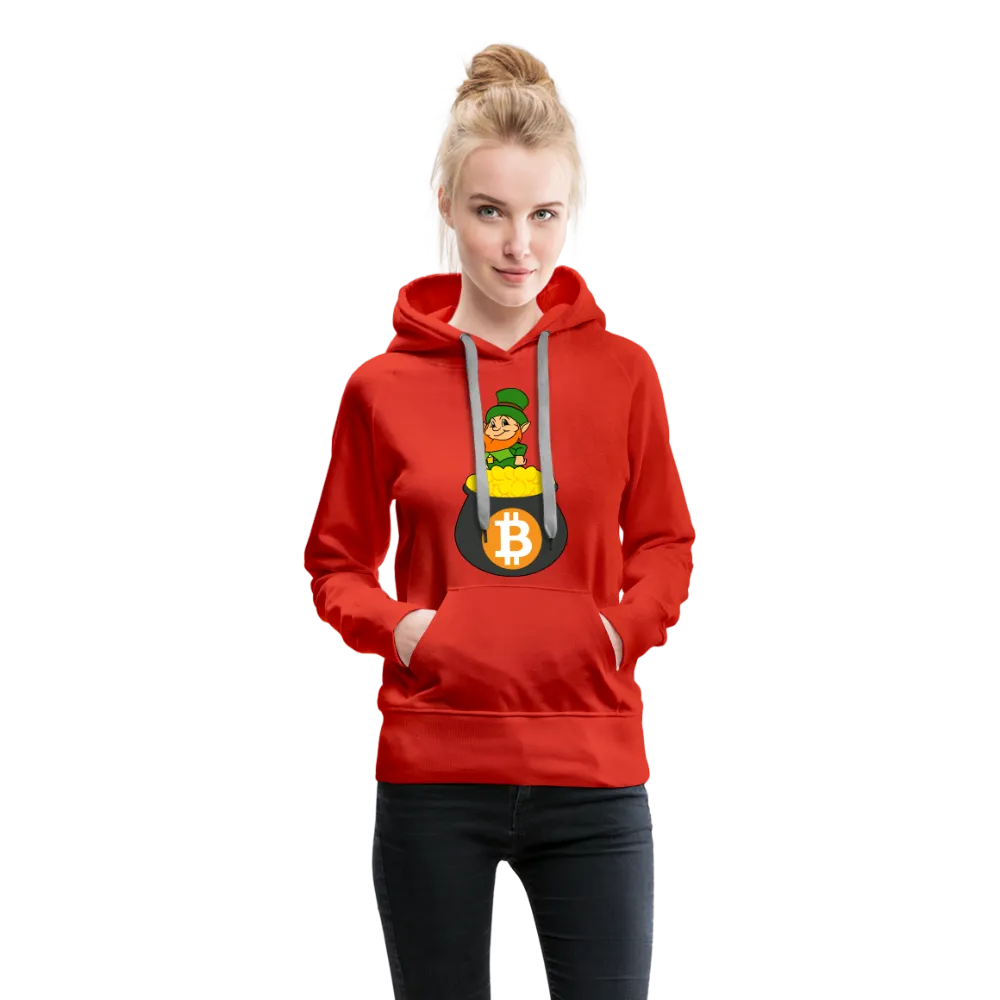 Leprechaun Bitcoin Women’s Premium Hoodie