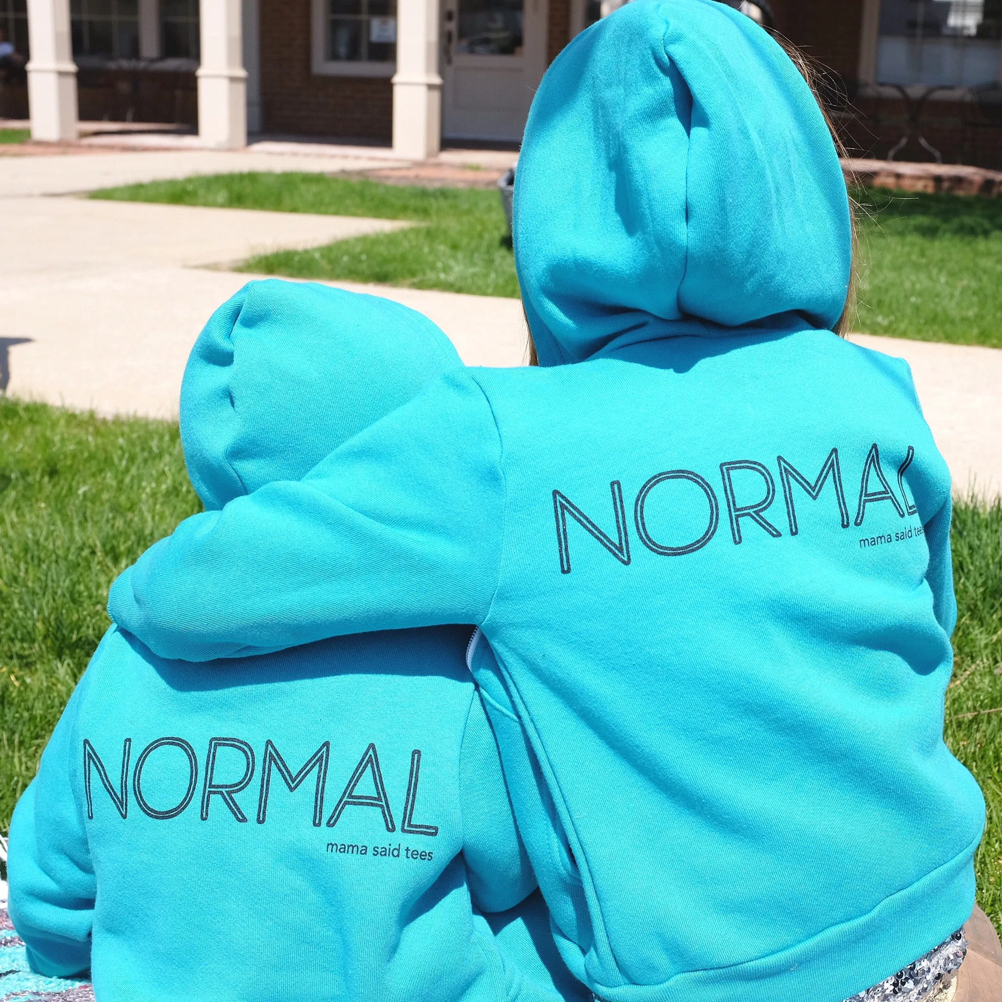 LET'S REDEFINE NORMAL KIDS ZIP HOODIE