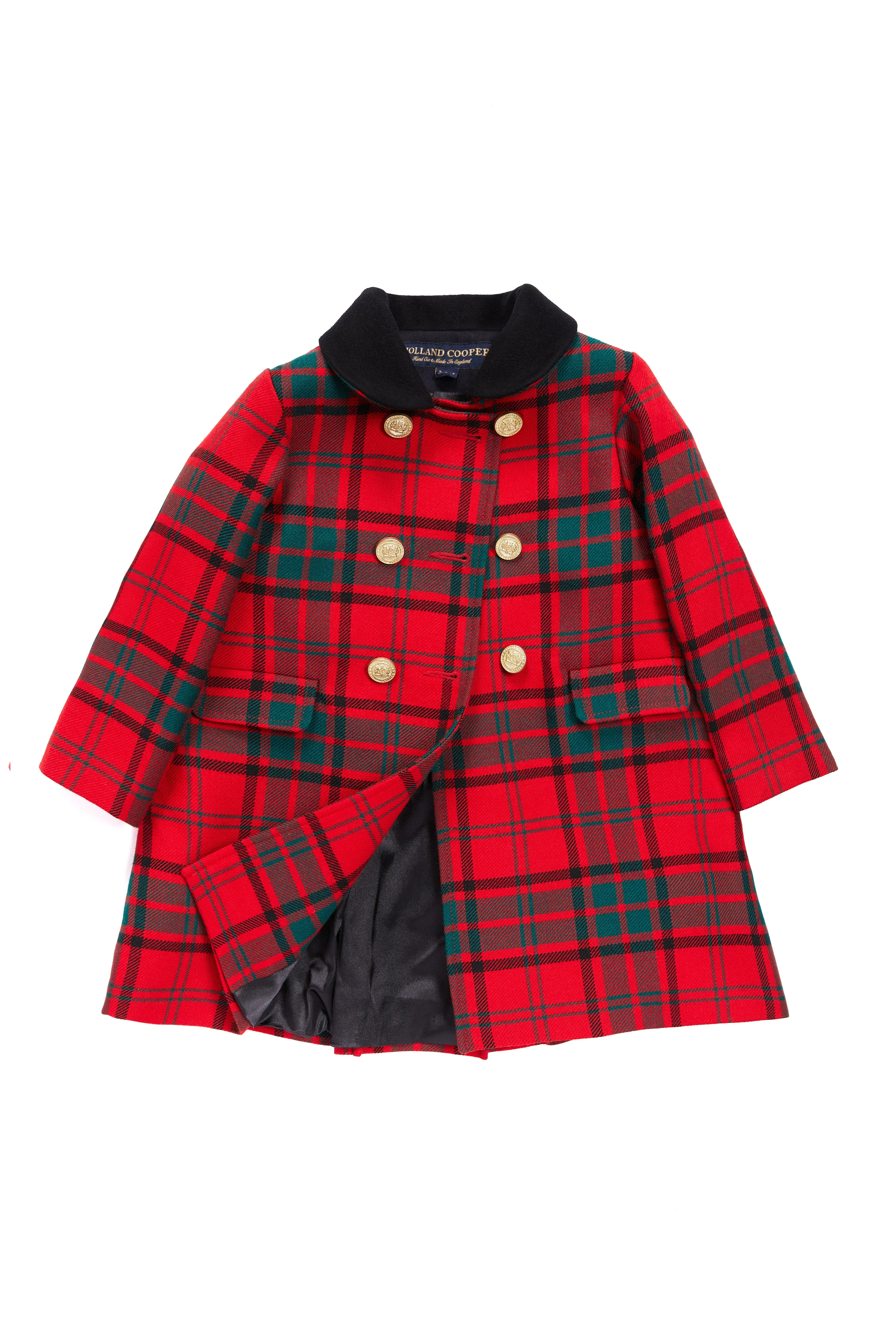 Little Town Coat (Red Tartan)