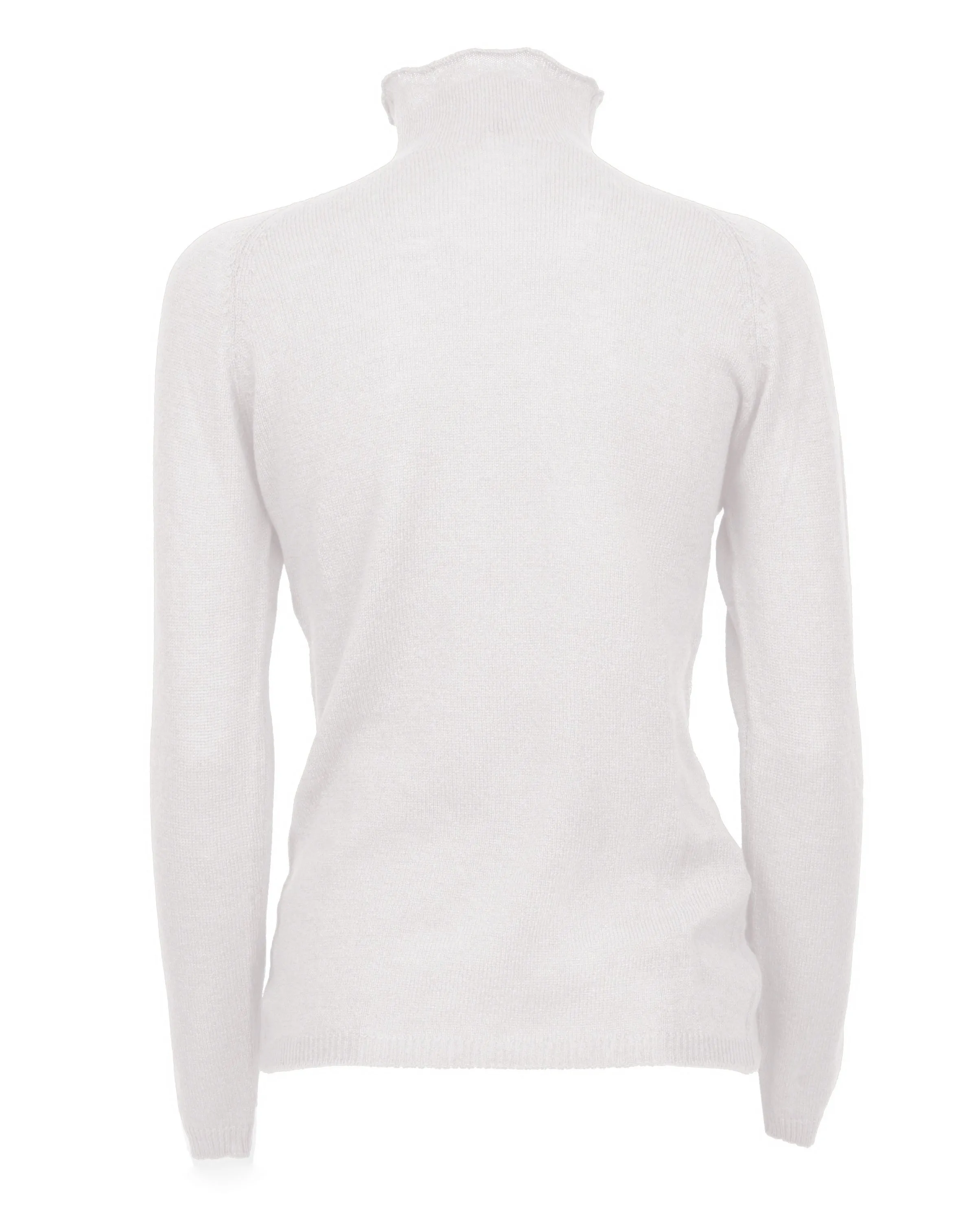 NEW FALL 24 - Women's Ultralight Cashmere Raglan Turtleneck Off-White