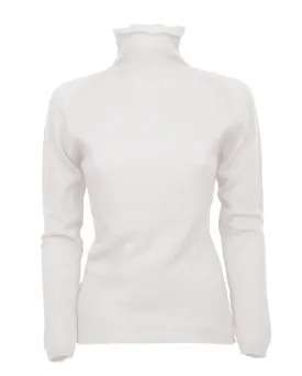 NEW FALL 24 - Women's Ultralight Cashmere Raglan Turtleneck Off-White