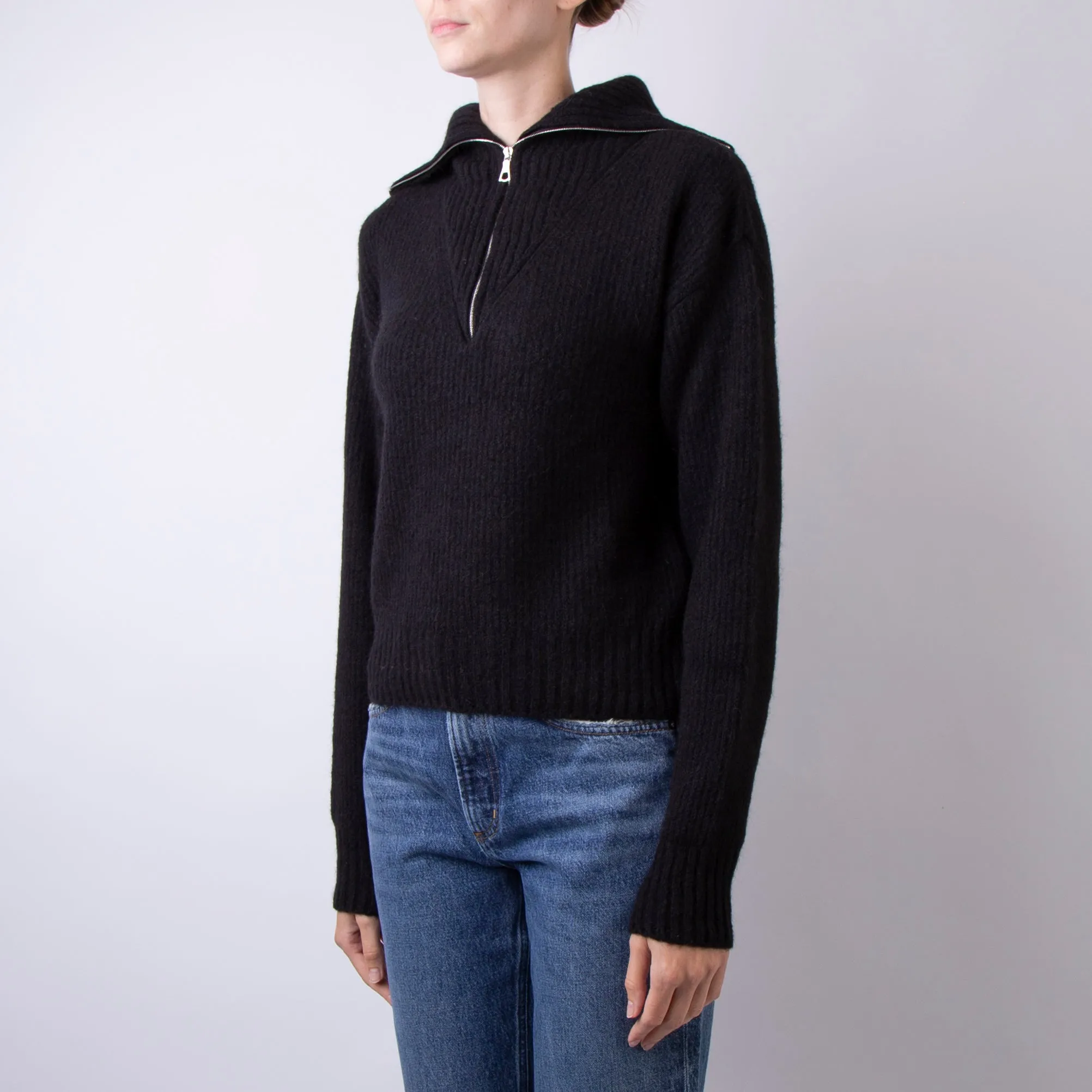 OFFICINE GENERALE SWEATER WKNT308 BLACK