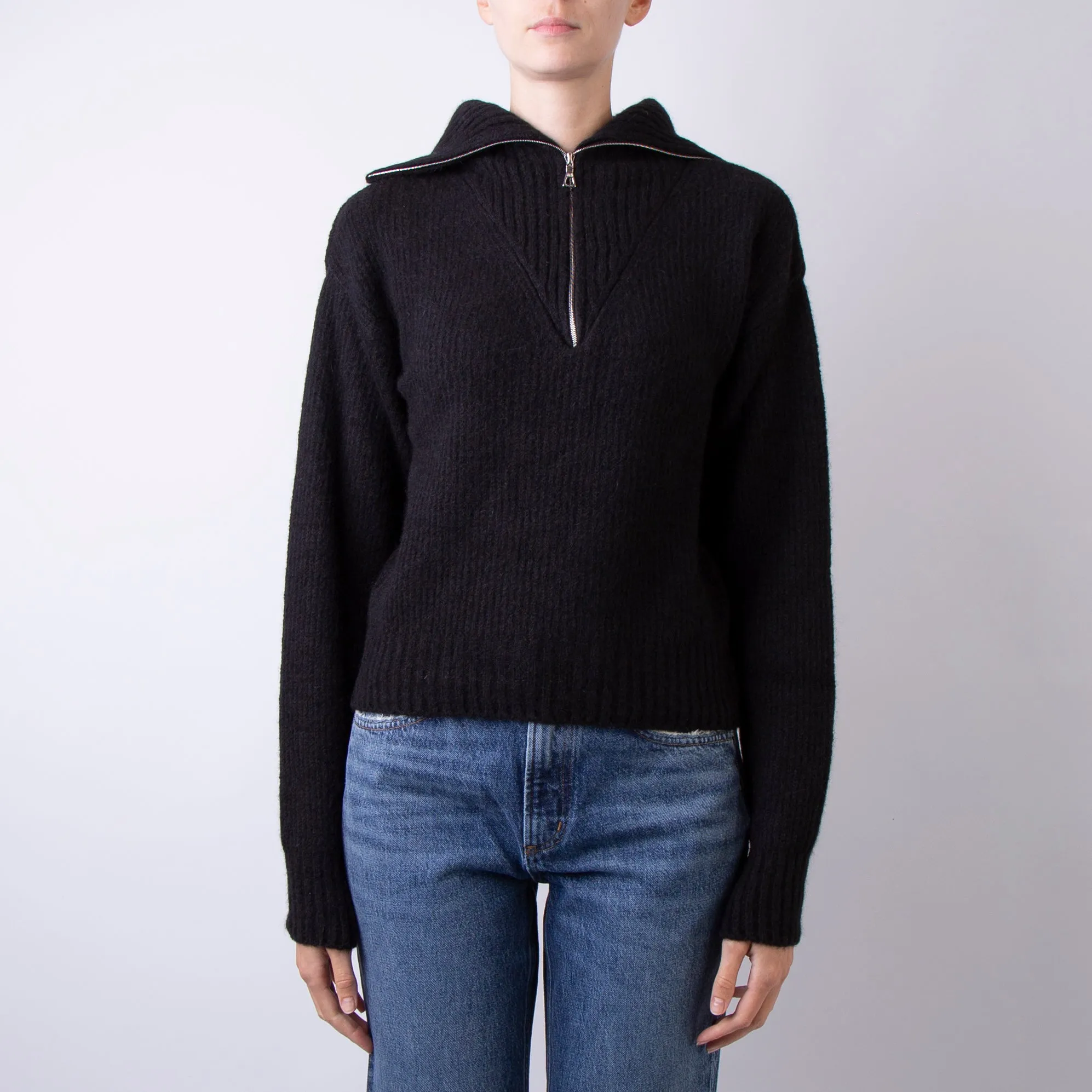 OFFICINE GENERALE SWEATER WKNT308 BLACK