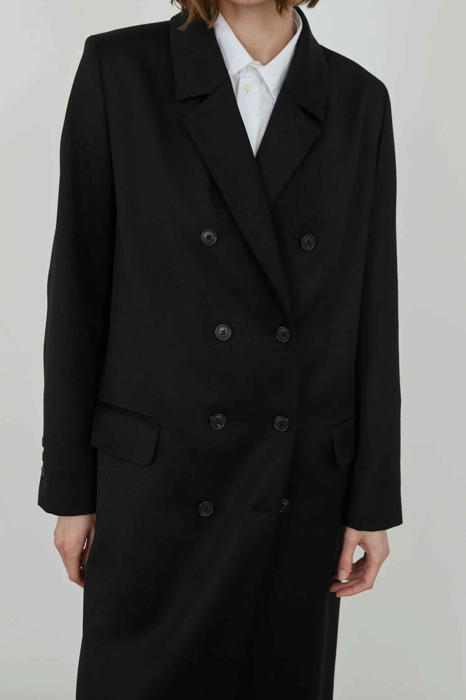 Ornella coat | Black - Virgin wool