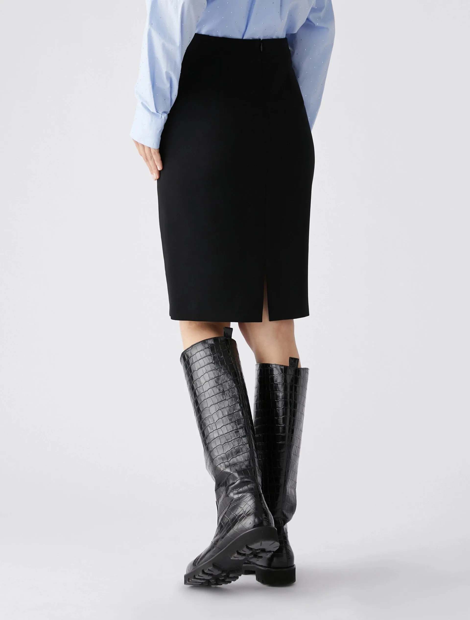 Penny Black Pencil Skirt | Black