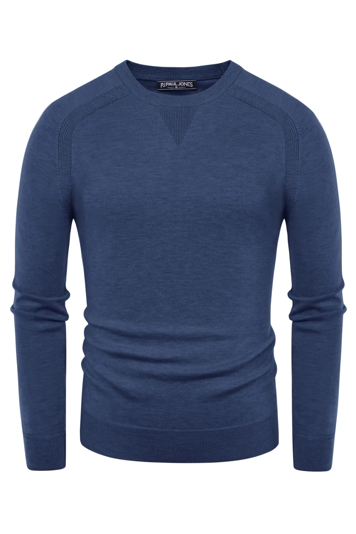 PJ Men's Crewveck Sweaters Casual Crew Neck Sweatshirt Wool Blend Knit Pullovers